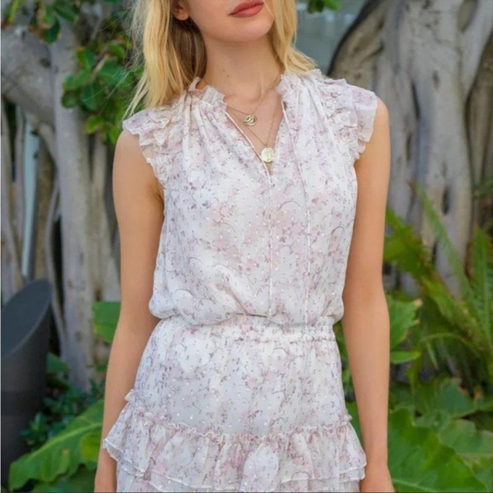 Generation Love Mimi Blouse In Pastel English Rose Size XXS